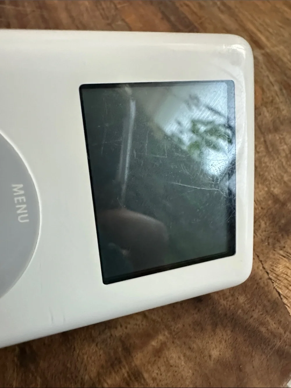 Apple iPod Classic 4th Generation White HP Logo Model MP7001 As Is Parts Only